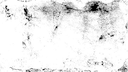 Abstract monochrome background. Black and white texture pattern with ink spots, cracks, stains. for printing and design. Vector illustration.