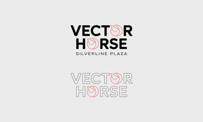 A modern logo design featuring the name 'Vector Horse' with a vibrant color palette, suitable for branding and digital applications in diverse industries.