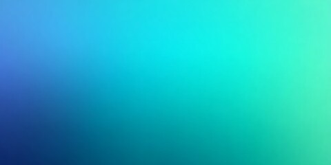 Abstract gradient background with smooth transition from deep blue to vibrant turquoise and light green