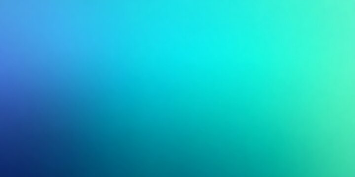 Abstract gradient background with smooth transition from deep blue to vibrant turquoise and light green
