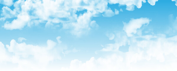 Blue sky and White cloud.