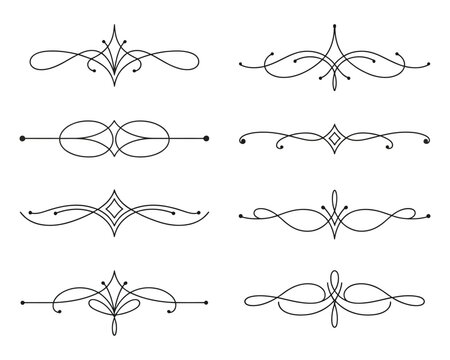 Elegant vintage pinstriping ornament vector design featuring intricate symmetrical curves and swirls, perfect for retro automotive art, classic car decoration, custom motorcycle detailing, and vint