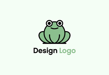 This cheerful logo features a friendly frog, designed to evoke warmth and playfulness, ideal for branding in various industries focused on fun and engagement.