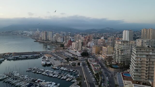 Spain, Calp - Panoramic view of the city
