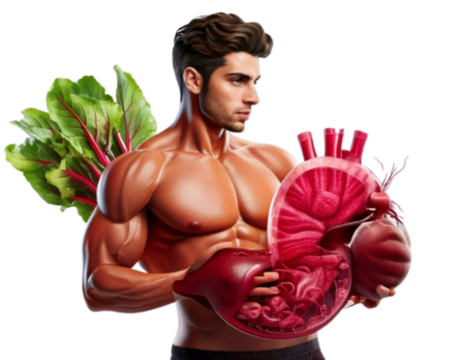 Angled Side View of Human Stomach Containing Beetroot, Medical Vector Illustration, Isolated on Transparent Background PNG - Powered by Adobe