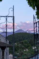Spiez city in switzerland at sunshine moment of the day