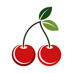 Twin Cherry Silhouette
