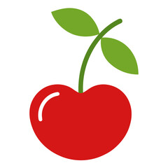 Simple Cherry Silhouette