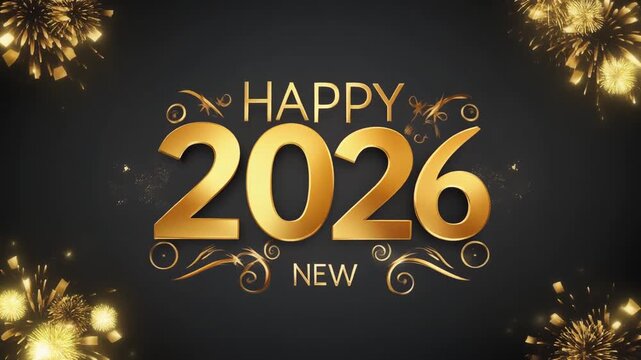 background 2026 Numbers for happy New Year Celebration