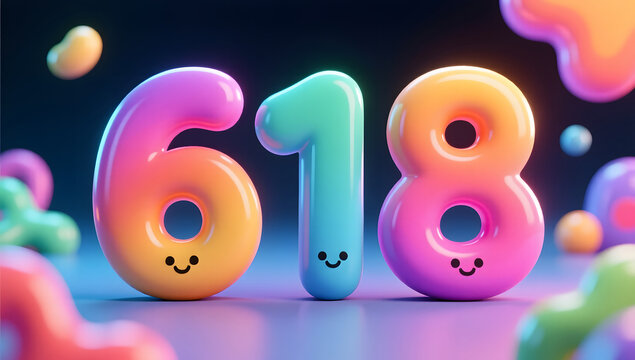 3d rendering digital font big sale event countdown concept element