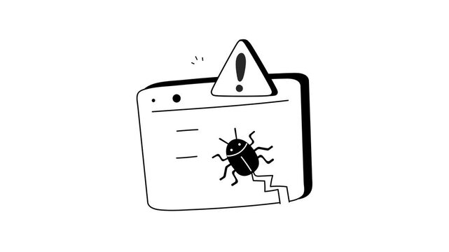 Illustration of identifying and fixing errors in code or applications.