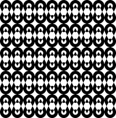 Black Seamless Pattern Vector - Abstract Geometric Background with Interlocking Infinity Symbols and Hourglass Shapes