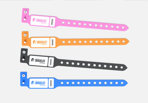 Event Wristband Mockup Template