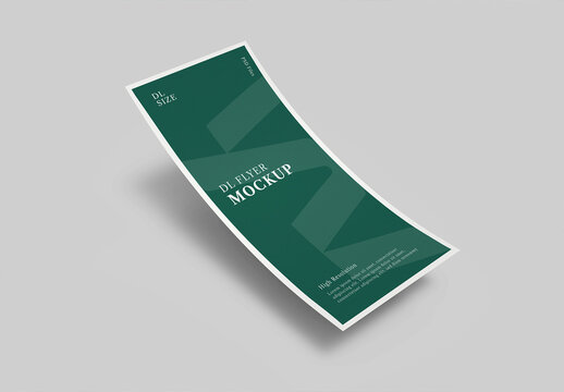 Floating DL Flyer Mockup