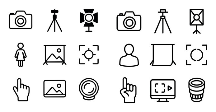 Minimalist Photography Icons