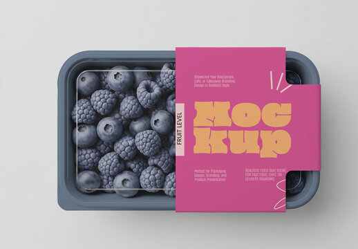 Fruit Packaging Label Mockup Template