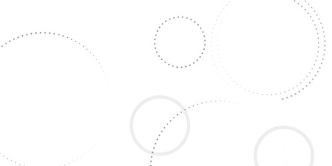 Abstract white geometric overlapping circle background with shadow. abstract dotted wave background. hand drawn dotted path route line isolated.  