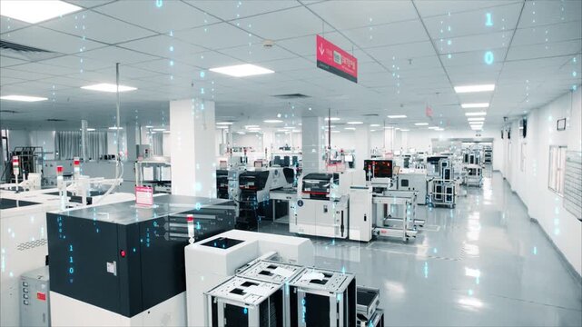 CNC machine tools, technological production lines, technological video materials