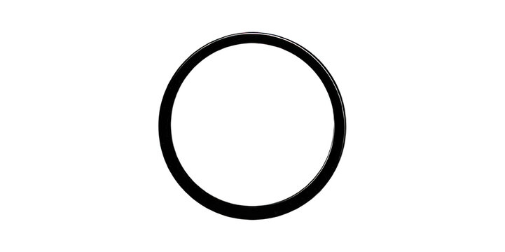A circular object with a smooth outline, suggesting simplicity and elegance, possibly representative of modern design.