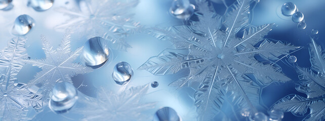 Icy blue Abstract Flowing Silk Wave Background