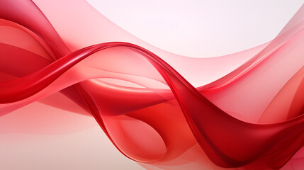 Abstract red Flowing Silk Wave Background