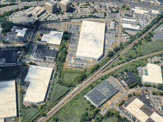 aerial view of the city