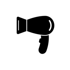 Hair Dryer Black Glyph Icon