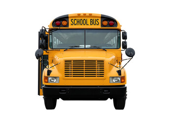 Classic yellow school bus ready for another day of transport