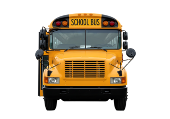 Classic yellow school bus ready for another day of transport