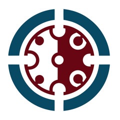 Circuit dial vault lock logo