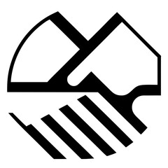 IT partnership digital handshake logo