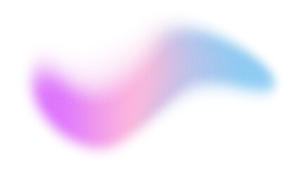 Light pink and blue gradient wavy abstract element with noise texture