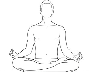 Meditation, yoga, mindfulness, inner peace, spiritual balance, calm posture, wellness, serenity, cross-legged pose, mudra, relaxation, zen, harmony, tranquility, breathing, self-care, mental clarity