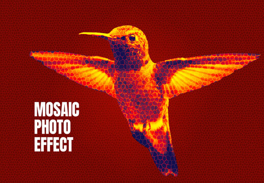 Mosaic Photo Effect Template