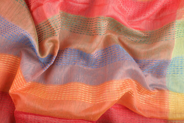 Indian made women's traditional colorful shawl or dupatta