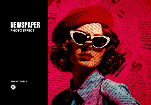 Newspaper Photo Effect