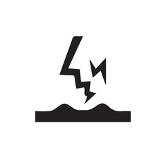 Electroshock Hazard Vector Icon Electrical Safety and Warning Symbol