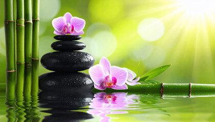 Zen Spa: Orchid, Bamboo, Stones