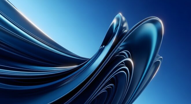Abstract blue wave flow background digital modern motion design wallpaper