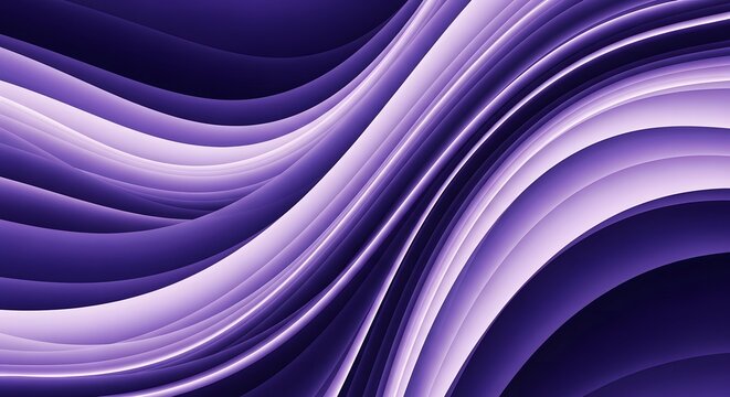 Dynamic purple flowing abstract lines and waves gradient design wallpaper
