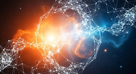 Network of Stars A Visual Symphony of Space and Connectivity