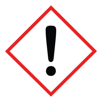 Hazard symbol warning sign