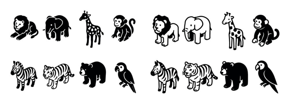 Zoo Animal Icons