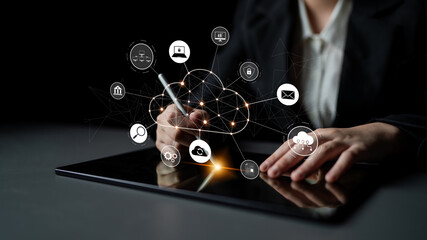 Cloud computing enables cloud, service, and network integration for digital transformation, data access, and scalable platform connectivity Latch