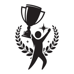 Winner icon vector