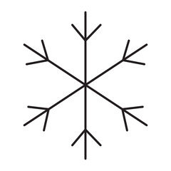 Winter snow vector icon illustration sign