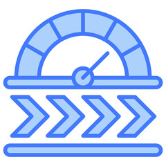 Throughput Blue Icon
