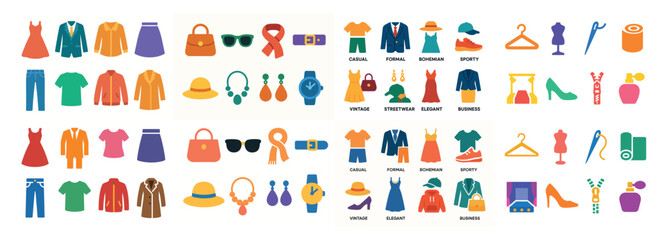 Colorful fashion icons for every style