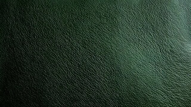 Detailed green leather texture with natural grain patterns
