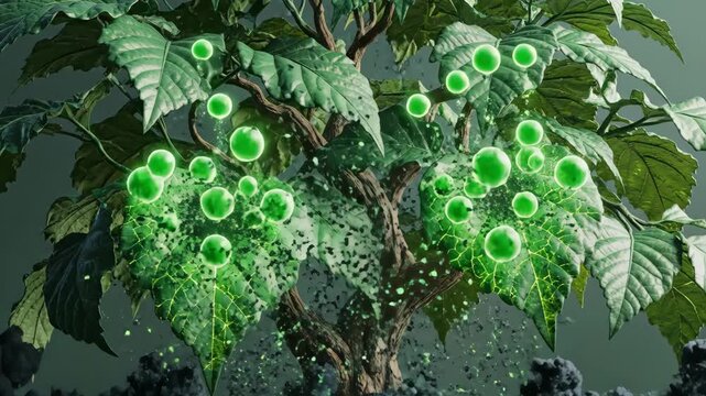 Watch as a stunning tree undergoes a captivating transformation. From lush green leaves to intricate details, experience nature's beauty and adaptability in this visual journey.